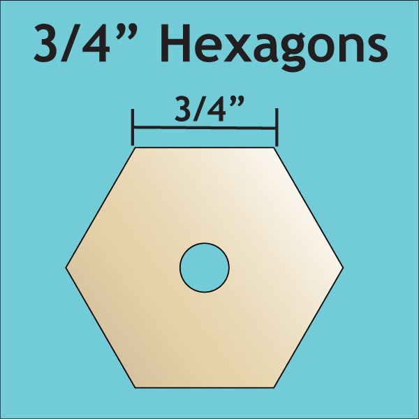 3/4" Hexagons