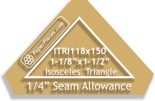1-1/8" x 1-1/2" Isosceles Triangles