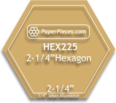 2-1/4" Hexagons