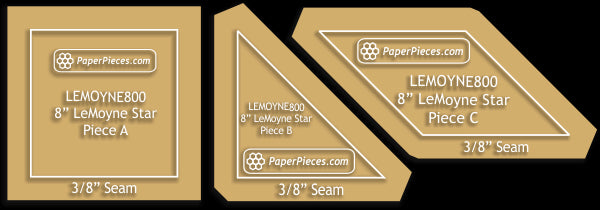 8" LeMoyne Star Block