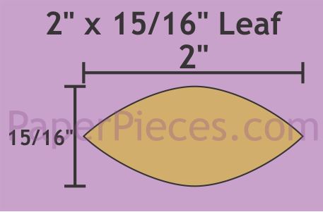 2" x 15/16" Leaf