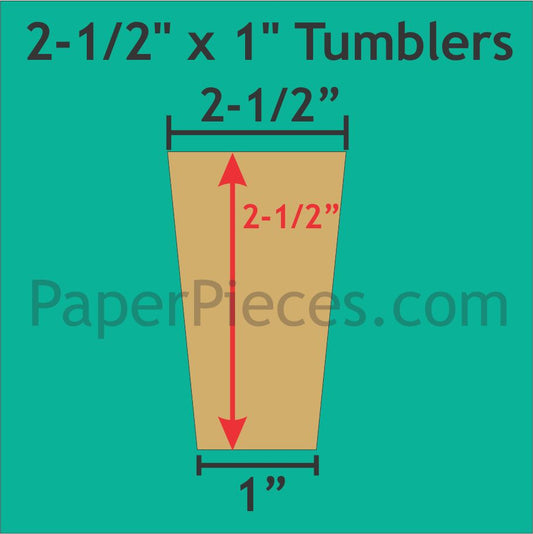 2-1/2" x 1" Tumblers