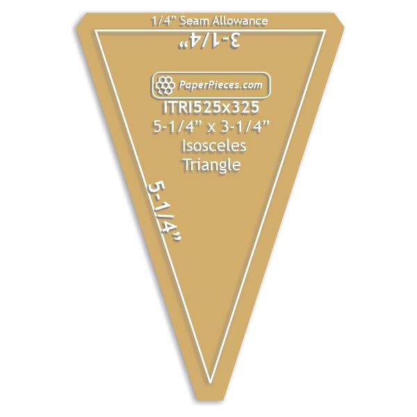 5-1/4" x 3-1/4" Isosceles Triangle