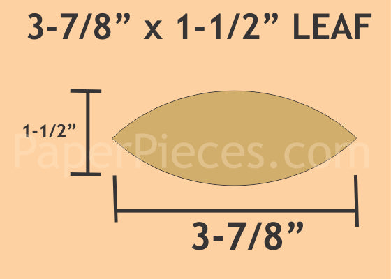 3-7/8" x 1-1/2" Leaf