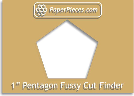 1" Pentagon Fussy Cut Finder