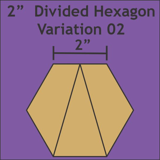 2" Divided Hexagon Variation 02