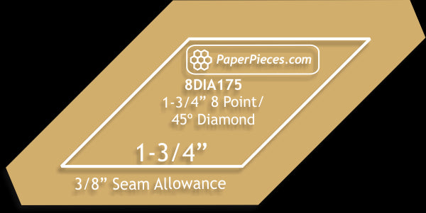 1-3/4" 8 Point Diamonds