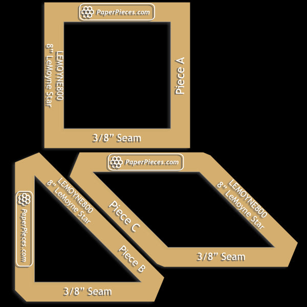 7" Lemoyne Star Block