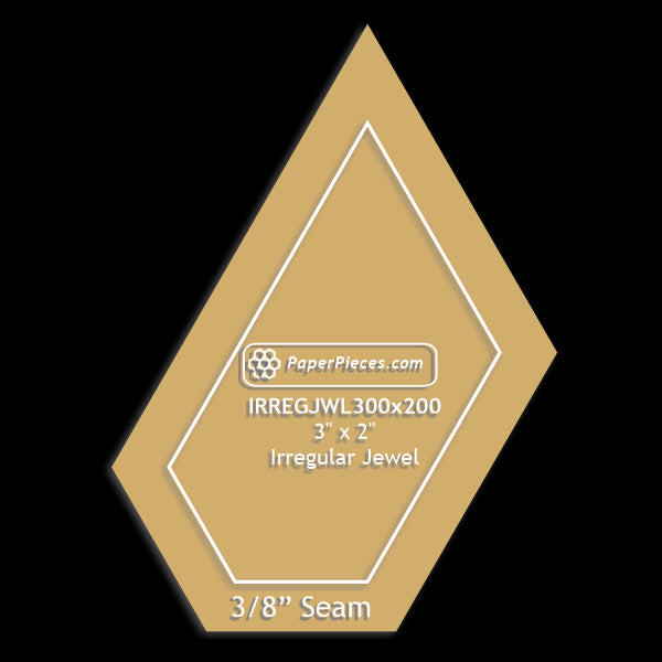 3" x 2" Irregular Jewel
