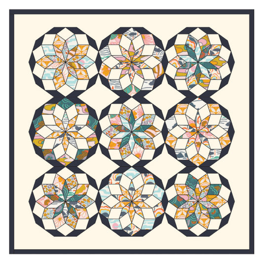 Starflower Wall Hanging by Paper Pieces