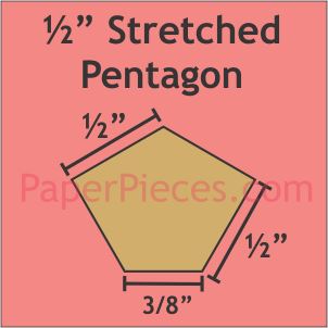 1/2" Stretched Pentagon