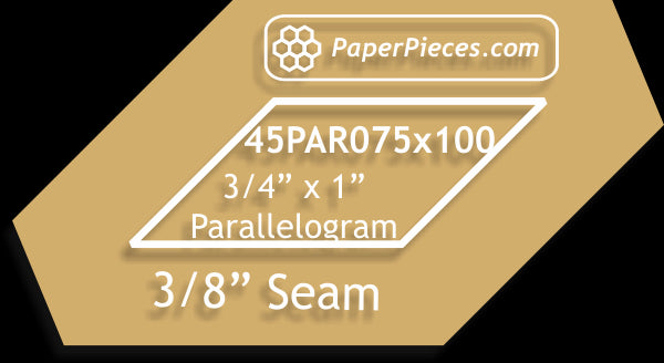 3/4" x 1" 45 Degree Parallelograms