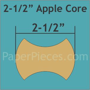 2 1/2" Apple Core