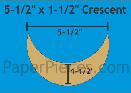 5-1/2" x 1-1/2 Crescents