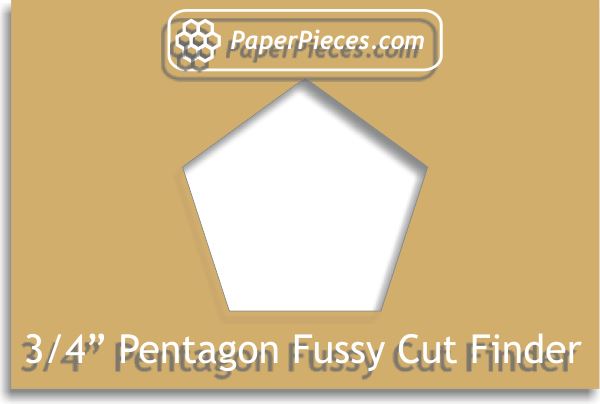 3/4" Pentagon Fussy Cut Finder