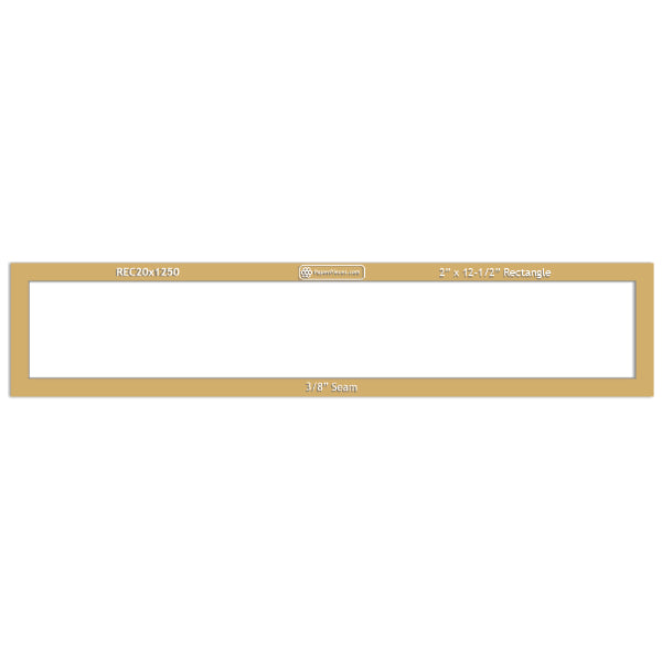2" x 12-1/2" Rectangle