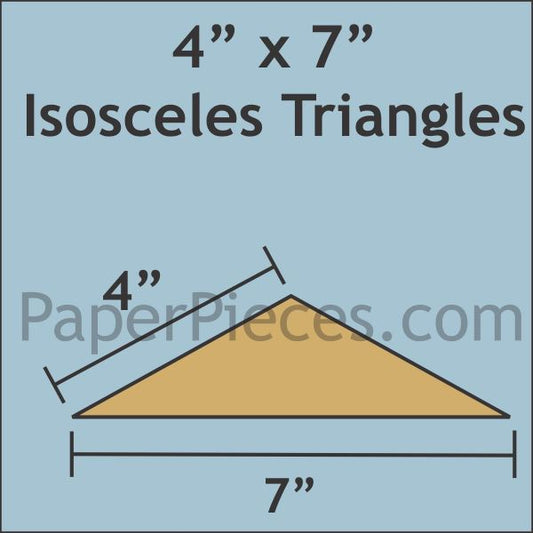 4" x 7" Isosceles Triangles
