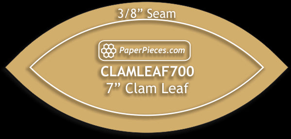 7" Clam Leaf