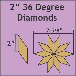 2" 36 Degree Diamonds