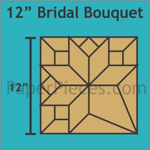 12" Bridal Bouquet Block