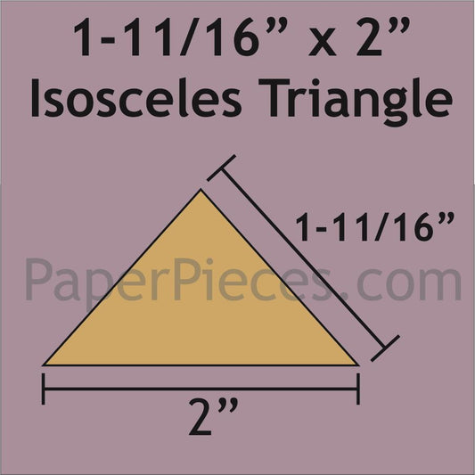 1-11/16" x 2" Isosceles Triangles