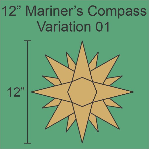 12" Mariner's Compass Variation 01
