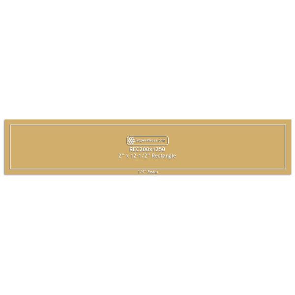 2" x 12-1/2" Rectangle