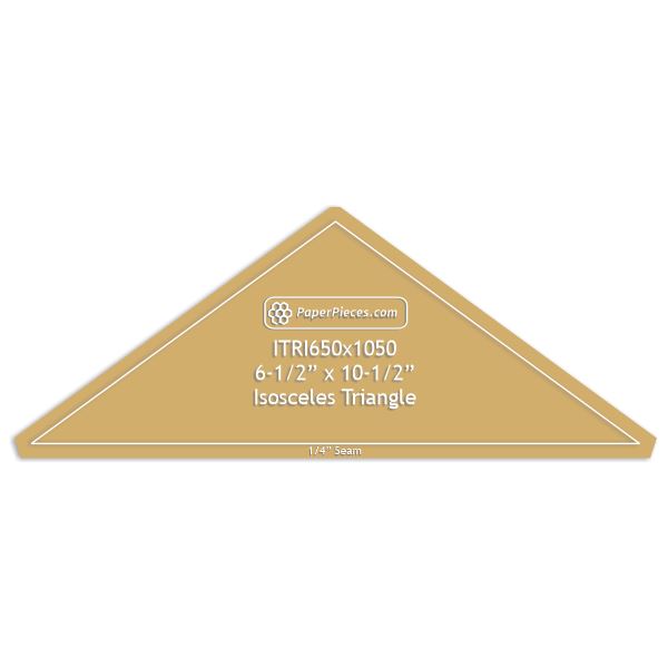 6-1/2" x 10-1/2" Isosceles Triangle
