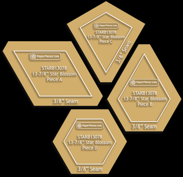 13-7/8" Star Blossoms