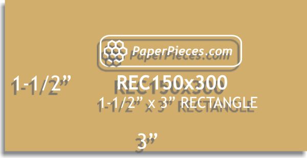 1-1/2" x 3" Rectangles