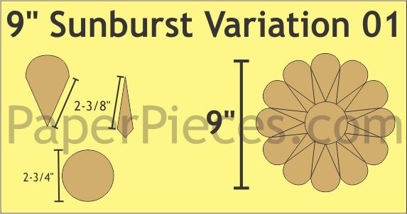 9" Sunburst Variation 01