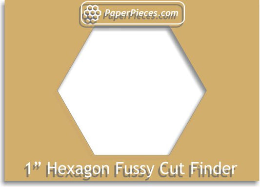 1" Hexagon Fussy Cut Finder