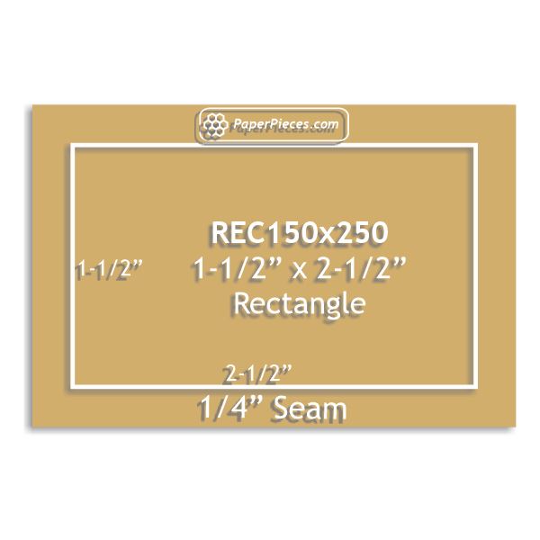 1-1/2" x 2-1/2" Rectangle