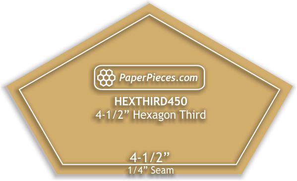 4-1/2" Hexagon Thirds