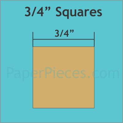 3/4" Squares