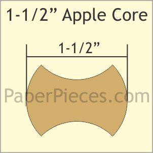 1-1/2" Apple Core