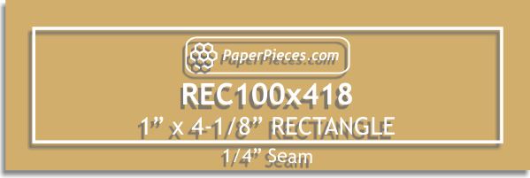 1" x 4-1/8" Rectangles