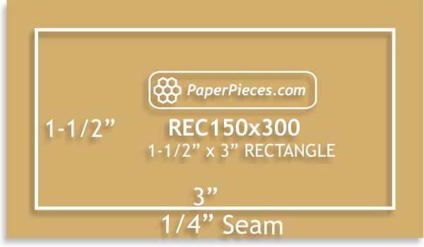 1-1/2" x 3" Rectangles