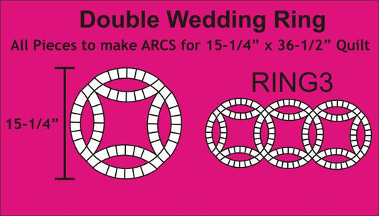 15-1/4" Double Wedding Ring