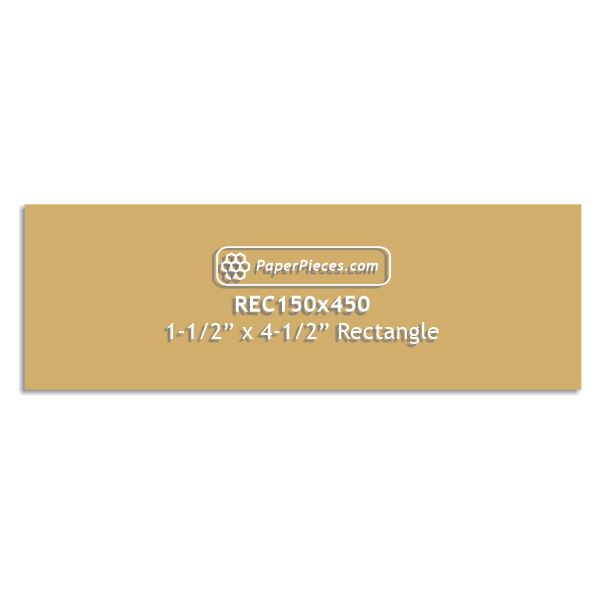 1-1/2" x 4-1/2" Rectangle