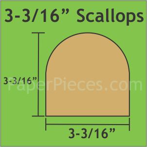 3-3/16" Scallops