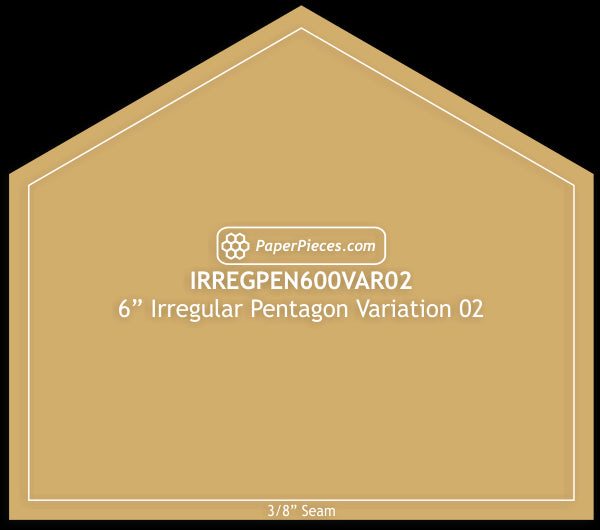 6" Irregular Pentagons Variation 02