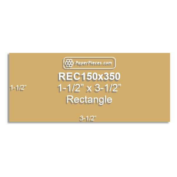 1-1/2" x 3-1/2" Rectangle