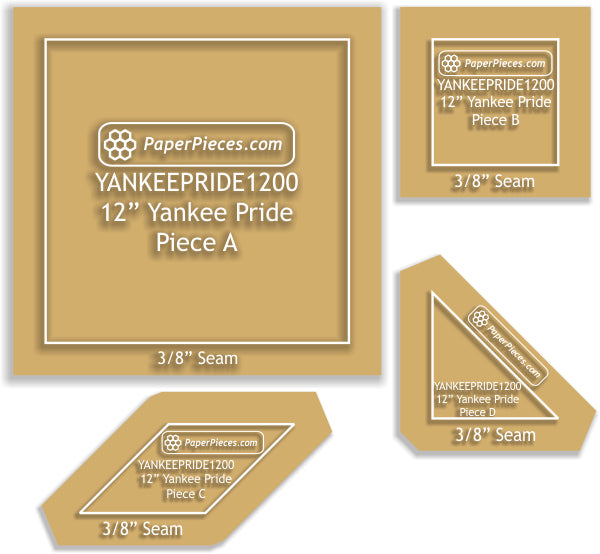 12" Yankee Pride Block