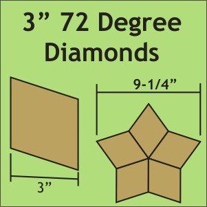 3" 72 Degree Diamonds