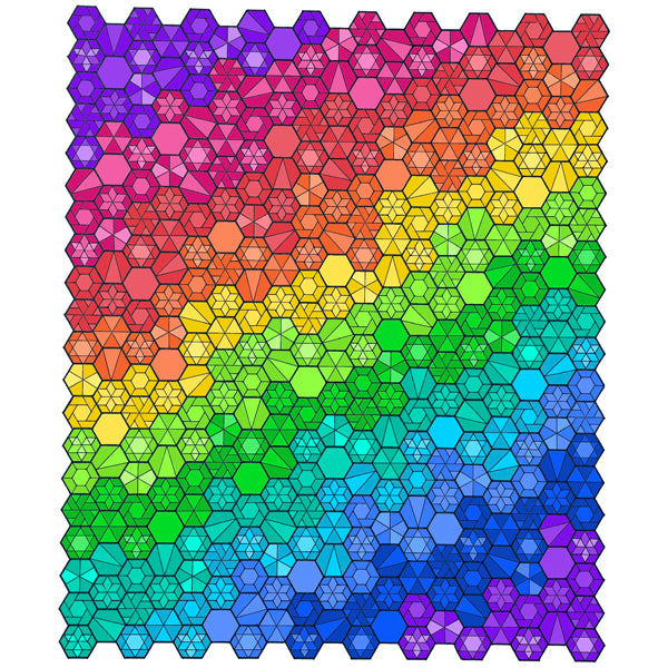 Year in Hexies by Liz Oner of Indie Hipster Quilts