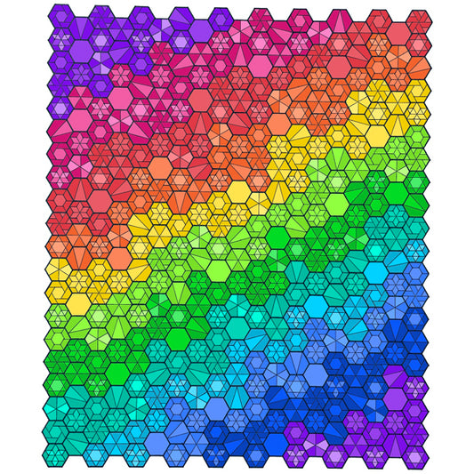 Year in Hexies by Liz Oner of Indie Hipster Quilts