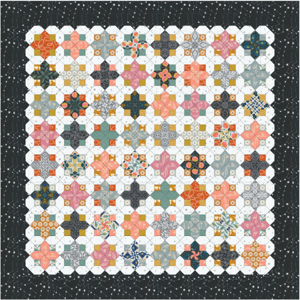 English Paper Piecing Template - Patchwork of the Crosses Finishing Pack 1  1/4