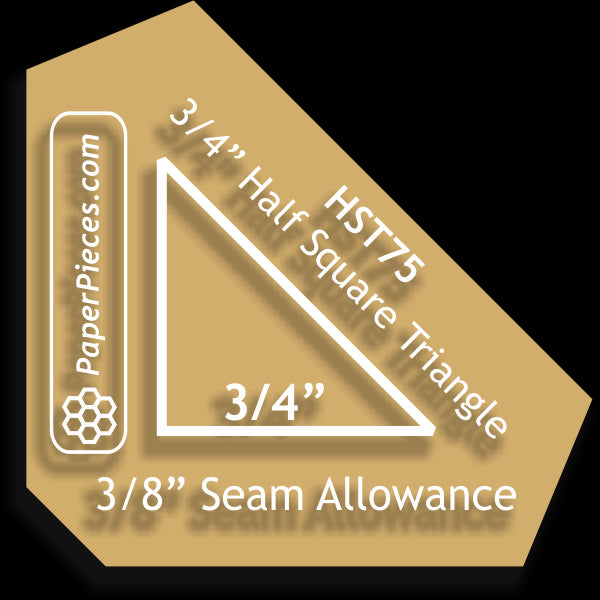 3/4" Half Square Triangles