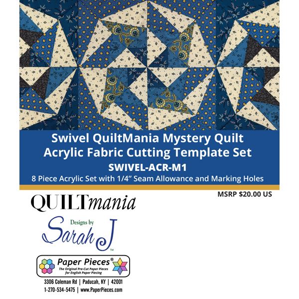 Swivel (Acrylic Templates) QuiltMania Mystery Quilt by Sarah J Maxwell